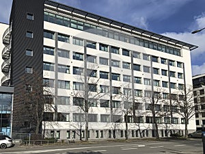 Maritime Agency in Gdynia Poland building on a sunny spring day 2023