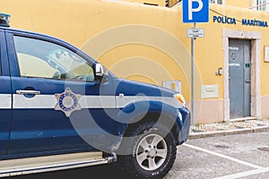 Maritime police car in Figueira da Foz, Portugal