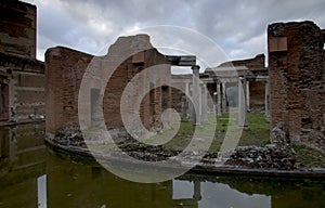 The Maritime Theater of Villa Adriana in Tivoli, Italy