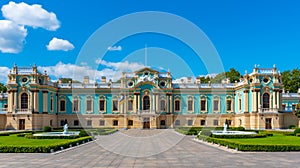 Mariyinsky Palace in Kiev is a ceremonial seat of the Ukrainian president