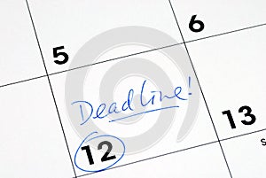 Mark the deadline on the calendar