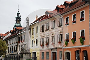 Mark of Mary Statue in Skofja Loka