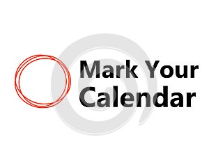 Mark Your Calendar design.