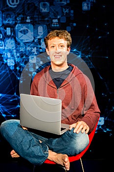 Mark Zuckerberg wax figure in Madame Tussaud San Francisco