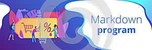 Markdown program concept banner header