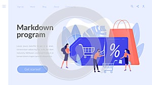 Markdown program concept landing page