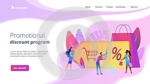 Markdown program concept landing page