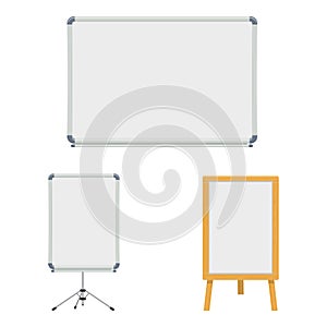 Marker board set vector illustration isolated on white background