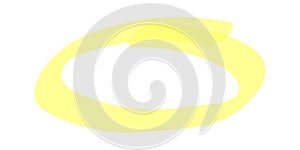 Marker highlighter elements. Hand drawn shape line