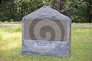 Marker for the Traverse Des Sioux Chapel