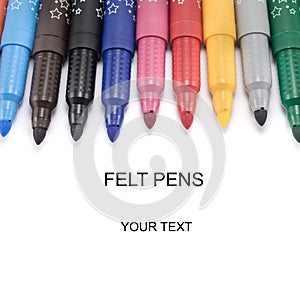 markers colored felt pens