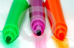Markers in different colors