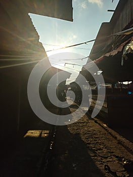 Market in the afternoon