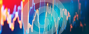 Market Analyze. Candle stick graph chart of stock market investment trading.