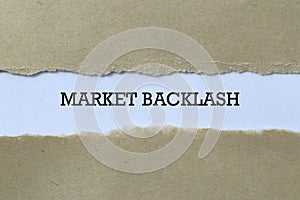 Market backlash on paper