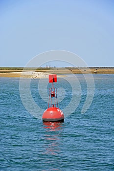 Market buoy in the river, Olhao.