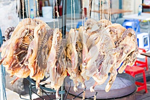 Market in Chikan Old Town. a famous National Historic and Cultural Town of China in Kaiping, Guangdong, China.