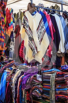 The market of the city of Otavalo photo