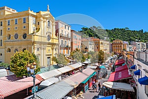 Market at Cours Saleya in Nice, France.