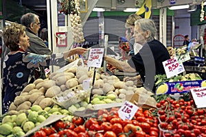 Market fruit and vegetable