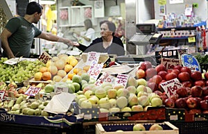 Market fruit and vegetable