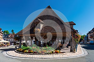 The market hall of Lyons la foret in Normandy photo