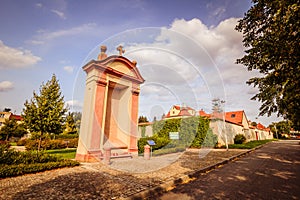 Market hall Nussdorf in Alsergrund in Vienna, Austria, autumn