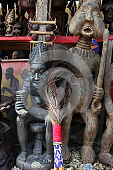 Market of handicrafts, Douala, Cameroun