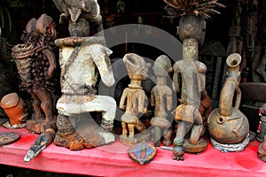 Market of handicrafts, Douala, Cameroun