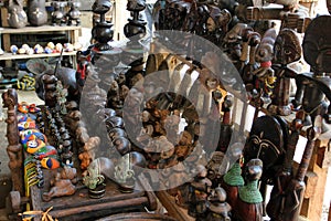 Market of handicrafts, Douala, Cameroun