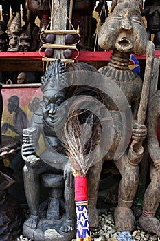 Market of handicrafts, Douala, Cameroun photo