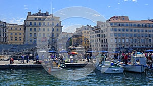 Market in the Old Port of Marseille