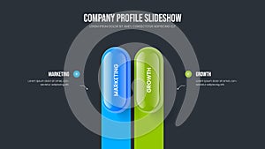 Market Overview 2 Option Diagram Frame Template