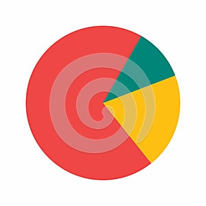 Market Pie Chart icon vector image.