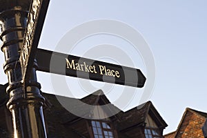 Market place signpost