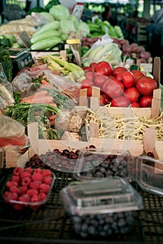 market place for vegetables and fruits