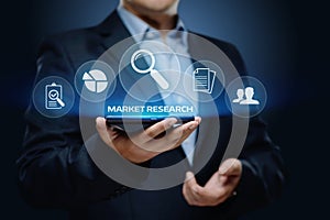 Market Research Marketing Strategy Business Technology Internet concept