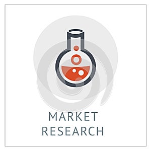 Market Research Simpel Logo Icon Vector Ilustration