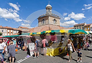 Market in Revel, France