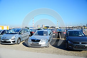 Market of second hand used cars in Vilnius city