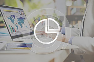 Market Share Business Graph Chart Competition Concept