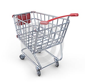 Market shopping cart 3D.