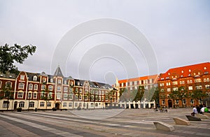 Market Square (Axeltorv) in Fredericia, Denmark