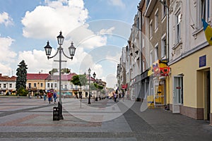 Market square in Drohobych, Ukraine