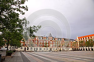 Market Square in Fredericia city, Denmark