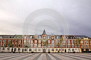 Market Square in Fredericia city, Denmark