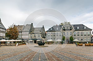 Market square in Goslar, Germany