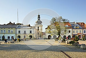 Market Square in Krosno. Poland