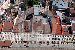 Market Square in Lviv city photo