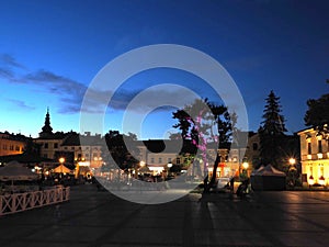 Market Square, Nowy Targ Southern Poland